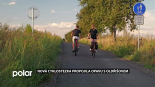Nová cyklostezka propojila Opavu s Oldřišovem. Polní cestu nahradil komfortnější a bezpečnější asfalt