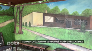 Autobusové zastávky se v Porubě mění v umělecká díla. Zdobí je malby Daliho Figelyho
