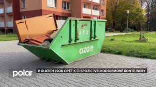 V ulicích Poruby jsou opět k dispozici velkoobjemové kontejnery. Přistaveny jsou vždy na den
