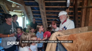 Fajné léto opět oživilo vodní mlýn Wesselsky, památka přilákala návštěvníky až z Krkonoš