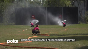Hasiči z Karviné uspořádali soutěž v požárním útoku
