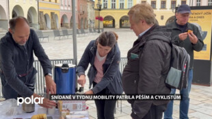 Snídaně v týdnu mobility patřila pěším a cyklistům