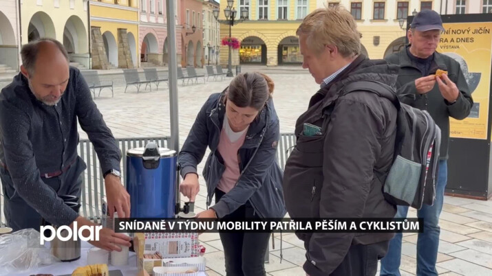 Snídaně v týdnu mobility patřila pěším a cyklistům