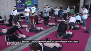 Školáci se učili první pomoc prakticky, ale ve virtuálním prostředí