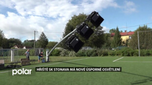 Hřiště SK Stonava má nové úsporné osvětlení