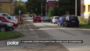 V Karviné začne poslední etapa oprav ulice Studentská
