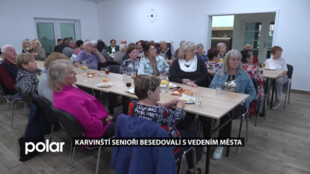 Karvinští senioři se na pravidelné besedě setkali s vedením města