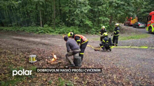 Požár na Haldě Ema i hledání pohřešovaných. Dobrovolní hasiči ze Slezské Ostravy prošli cvičením