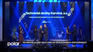 Technické služby Karviná získaly Cenu hejtmana za společenskou odpovědnost