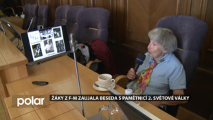 Pamětnice 2. světové války besedovala se žáky z Frýdku-Místku
