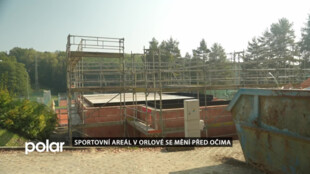 Sportovní areál v Orlové se mění před očima
