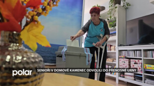 Klienti Domova Kamenec odvolili do přenosné urny, možnost mají někteří voliči i druhý den