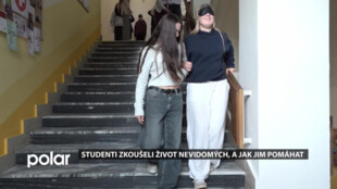 Studenti zkoušeli život nevidomých, a jak jim pomáhat