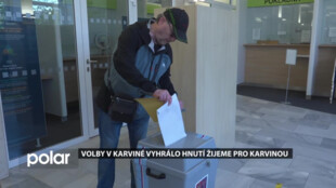 V Karviné zvítězilo ve volbách hnutí Žijeme pro Karvinou v čele s Janem Wolfem