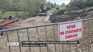 V Návsí obec staví novou cestu a chystá i chodník