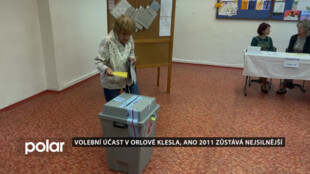 Volební účast v Orlové klesla, ANO zůstává nejsilnější