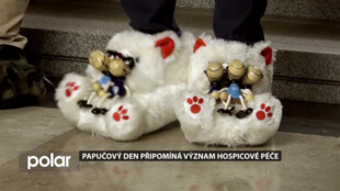 Pracovníci magistrátu přišli v domácí obuvi. Papučový den připomíná hospicovou péči