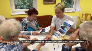 Senioři ve Stonavě se učili rozpoznávat falešné informace pomocí únikové hry