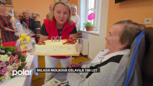 Milada Molková z Frýdlantu nad Ostravicí oslavila 100 let