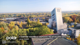 V Karviné odstřelili skipovou věž bývalého Dolu ČSA