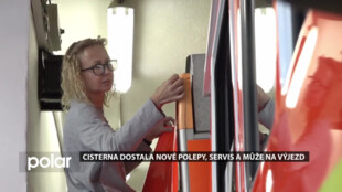 Cisterna dostala nové polepy, servis a může na výjezd