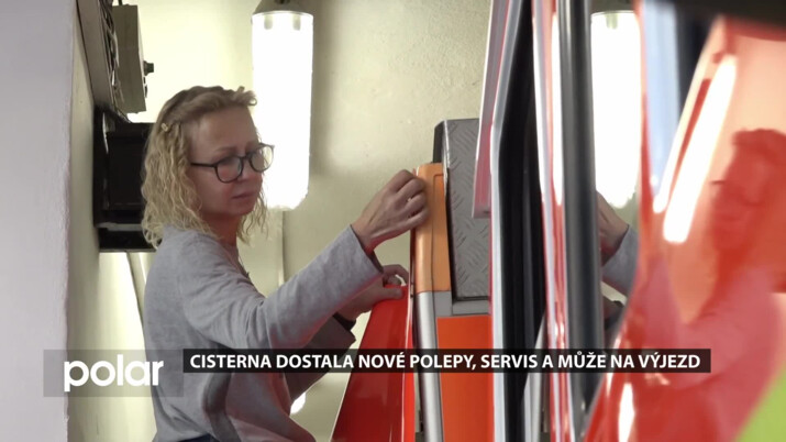 Cisterna dostala nové polepy, servis a může na výjezd