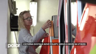 Cisterna dostala nové polepy, servis a může na výjezd