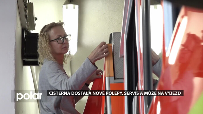Cisterna dostala nové polepy, servis a může na výjezd