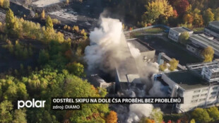 Odstřel skipové věže bývalého Dolu ČSA proběhl běz problémů
