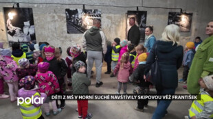 Děti z MŠ v Horní Suché navštívily skipovou věř František