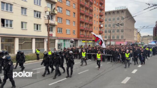 Fanoušci Baníku pochodovali Opavou, rizikový zápas skončil 1:1