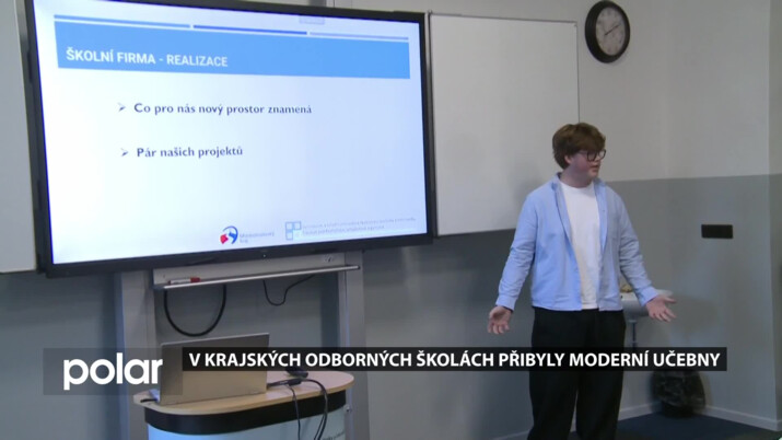 Moderní učebny v krajských středních školách přibývají
