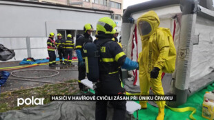 Hasiči v Havířově cvičili zásah při úniku čpavku