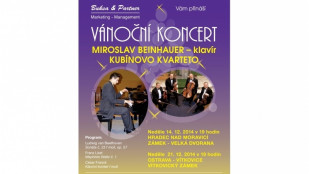 Vánoční koncert Miroslava Beinhauera – klavír a Kubínova kvarteta