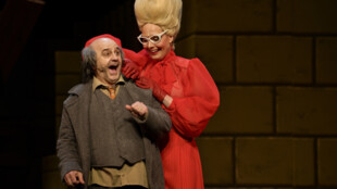 Libor Olma jako lakomý Harpagon v novém muzikálu, zatím bez diváků