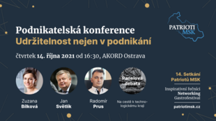 14. Setkání Patriotů MSK nabídne podnikatelům inspiraci pro udržitelný růst a rozvoj