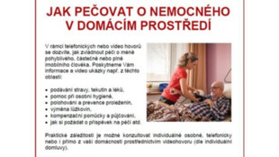 Seminář Jak pečovat o nemocného člověka v domácím prostředí Vám pomůže v péči o blízké
