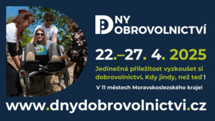 Velké skutky začínají malou pomocí. Připojte se ke Dnům dobrovolnictví v Moravskoslezském kraji
