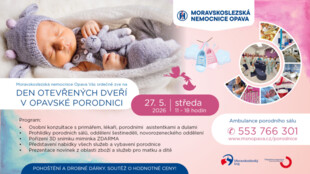 Opavská porodnice zve na Den otevřených dveří - představí i nový rodinný pokoj