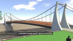 Nová lávka přes Olši propojí Karvinou-Louky a polský Hażlach-Pogwizdów