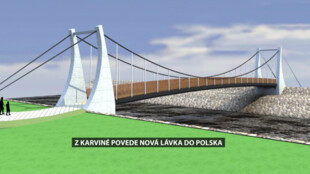 Nová lávka přes Olši propojí Karvinou-Louky a polský Hażlach-Pogwizdów