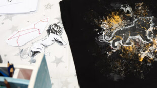 Umělcem na zkoušku / výtvarná akce v Planetáriu