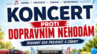 Koncert proti dopravním nehodám v areálu Libros