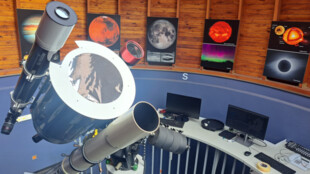Prázdninové pozorování slunce v Planetáriu