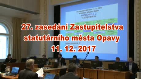 27. zasedání zastupitelstva Statutárního města Opavy