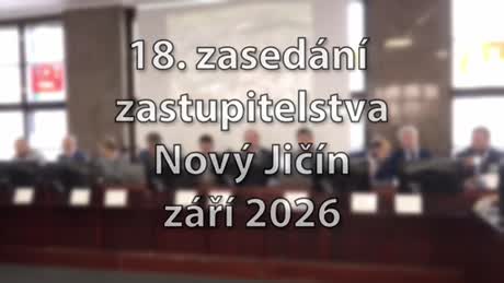 18. zasedání Zastupitelstva města Nový Jičín září 2026