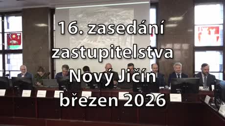 16. zasedání Zastupitelstva města Nový Jičín březen 2026