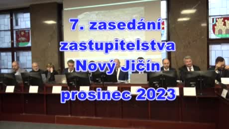 7. zasedání Zastupitelstva města Nový Jičín prosinec 2023