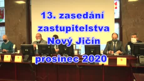 13. zasedání Zastupitelstva města Nový Jičín prosinec 2020